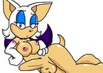  bat breasts dickgirl gloves hand_on_hip intersex lying mammal nipples nude on_side penis perverted_bunny plain_background purple_eyes rouge_the_bat sega solo sonic_(series) uncut white_background 