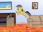  bookshelf crystal cub daring_do_(mlp) equine female feral finnishfox flying friendship_is_magic fur grey_hair hair inside jumping lava mammal my_little_pony pegasus photo purple_eyes pyramid sofa solo wings yellow_fur young 