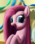  blue_eyes deathpwny equine female feral friendship_is_magic hair horse long_hair looking_at_viewer mammal my_little_pony open_mouth pink_hair pinkamena_(mlp) pinkie_pie_(mlp) plain_background pony smile solo 