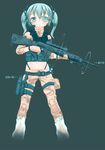  aqua_eyes aqua_hair bad_id bad_pixiv_id bipod ghost_recon ghost_recon:_future_soldier gloves gsh-18 gun handgun hatsune_miku headset highleg highleg_panties highres holster jixing_renou m110_sass midriff navel panties pistol rifle scope shiny shiny_skin sniper_rifle solo thigh_holster twintails underwear vocaloid weapon 