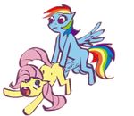  animated fluttershy friendship_is_magic my_little_pony rainbow_dash supersatanson 