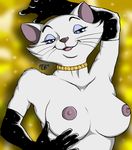 2012 anthro anthrofied breasts cat collar disney duchess elbow_gloves feline female glitter gloves mammal moshadahellhound the_aristocats 