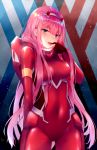  bodysuit darling_in_the_franxx horns shouu-kun zero_two_(darling_in_the_franxx) 