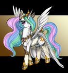  crown cutie_mark equine female feral friendship_is_magic horn horse longinius mammal my_little_pony pony princess princess_celestia_(mlp) royalty solo winged_unicorn wings 