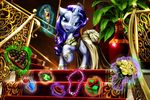  clothed clothing dress equine female feral flower friendship_is_magic gift glass harwick horn horse jewelry levitation looking_at_viewer magic mammal my_little_pony pony rarity_(mlp) solo unicorn 