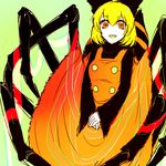  bad_id bad_pixiv_id blonde_hair insect_girl ishiaji kurodani_yamame kurodani_yamame_(spider) monster_girl short_hair solo spider_girl touhou 