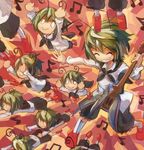  antennae bad_id bad_pixiv_id clone green_hair guitar instrument multiple_girls short_hair touhou wriggle_nightbug yume_rukimi 