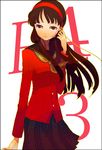  amagi_yukiko black_hair hairband long_hair lowres persona persona_4 pote_(uzzz) school_uniform serafuku skirt solo yasogami_school_uniform 