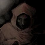  artist_request cloak dark expressionless final_fantasy final_fantasy_iv hood hooded_cloak looking_at_viewer lowres male_focus one_eye_covered pale_skin scarmiglione shaded_face solo 