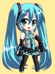  blue_hair chibi hatsune_miku long_hair marui solo thighhighs twintails very_long_hair vocaloid 