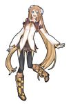  bad_id bad_pixiv_id blue_eyes boots brown_hair buzz detached_sleeves dress knee_boots long_hair marta_lualdi tales_of_(series) tales_of_symphonia tales_of_symphonia_knight_of_ratatosk thighhighs twintails very_long_hair 