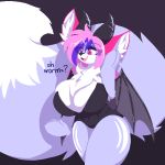  animated anthro big_breasts big_tail breasts canine clothing female fluffy fox fur mammal mazz mazzlerazz smile solo thick_thighs wide_hips 