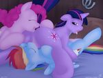  anal anus bed cunnilingus cutie_mark equine eyes_closed fatalfox female feral friendship_is_magic group group_sex horn horse lesbian mammal my_little_pony night oral oral_sex pegasus pinkie_pie_(mlp) pony pussy pussy_juice rainbow_dash_(mlp) rimming saliva sex threesome twilight_sparkle_(mlp) unicorn vaginal wings 