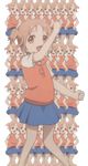  1girl animated animated_gif child dancing dress jump jumping miyamoto_konatsu multiple_views parka skirt smile tari_tari the_monkey twintails 