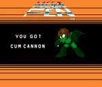  arm_cannon cannon corruption_of_champions crossover demon english_text fenimp_(coc) fenimp_(corruption_of_champions) helmet imp male mega_man_(series) parody text weapon wings 