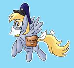  cute cutie_mark derpy_hooves_(mlp) equine female feral food friendship_is_magic hair hat horse letter lordstevie mail mammal muffin my_little_pony pegasus pony wings 