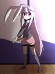  animal_ears bunny_ears jeno long_hair long_sleeves necktie pink_hair red_eyes reisen_udongein_inaba solo touhou very_long_hair 