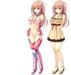  1girl breasts high_heels large_breasts lilith-soft puella_maga_lucifer_ouka simple_background 