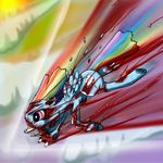  abstract_background blood bone cloud cutie_mark equine female flying friendship_is_magic gore hair horse imminent_death multi-colored_hair my_little_pony pegasus pony purple_eyes rainbow_dash_(mlp) rainbow_hair solo super-zombie wings 