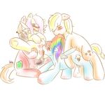  anal_penetration animal_genitalia applejack_(mlp) balls big_macintosh_(mlp) bisexual blonde_hair blush crossgender cum cum_in_ass cum_inside cunnilingus cutie_mark equine female feral fluttershy_(mlp) friendship_is_magic from_behind group group_sex hair horse horsecock male mammal mrfatcakes multi-colored_hair my_little_pony open_mouth oral oral_sex pegasus penetration penis pony pulling_hair pussy rainbow_dash_(mlp) semi_incest sex straight teats tongue vaginal wings 