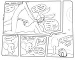  big_breasts big_butt big_penis blush breasts butt comic dialog dialogue english_text erection female hair hot_dogging huge_breasts lagomorph male mammal monochrome mouse nude penis rabbit rodent shiin text vein veins 