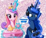  equine female feral friendship_is_magic hair horn long_hair mammal my_little_pony princess_cadance_(mlp) princess_cadence_(mlp) princess_luna_(mlp) purple_eyes seiryuga winged_unicorn wings 