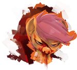  applesarcum bandage blood cub cutie_mark_crusaders_(mlp) equine female feral friendship_is_magic horse looking_at_viewer mammal my_little_pony plain_background pony scootaloo_(mlp) solo sunibee young 