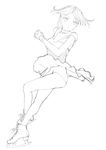  bad_id bad_pixiv_id copyright_request figure_skating greyscale highres ice_skates jumping lineart monochrome nakabayashi_reimei skates solo 