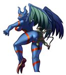  anal_penetration back_turned baphomet big_butt blue_skin blush breasts butt demon female from_behind horn human la-mulana lemeza lemeza_kosugi macro mammal noill nude penetration pussy red_pussy sex size_difference solo vaginal vaginal_penetration whip wings 