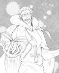  asurafkmt book caster_(fate/zero) fate/zero fate_(series) greyscale male_focus monochrome prelati's_spellbook solo 