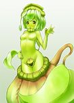  green_skin monster_girl original plant_girl tamatama_(nekokalpis) 