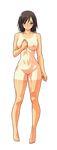  1girl breasts highres kodamashi large_breasts mazokano_hamareta_rikujobuin nipples nude pussy simple_background solo tan tanline uncensored 