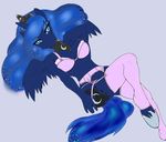  anthrofied blue_eyes breasts clothed clothing crown cutie_mark equine female friendship_is_magic hair horn horse long_hair mammal my_little_pony pony princess_luna_(mlp) royalty skimpy smile solo underwear unicorn voxix winged_unicorn wings 