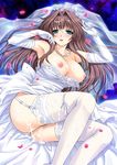  bridal_veil cum dress kuroda_akimi shirotsuka_hina veil wedding_blue wedding_dress 