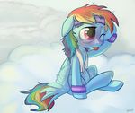  briskby equine female feral friendship_is_magic fur hair headband horse mammal multi-colored_hair my_little_pony one_eye_closed pegasus pony purple_eyes rainbow_dash_(mlp) rainbow_hair sitting solo sweat tongue tongue_out towel wings wristband 