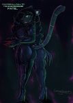 absurd_res alternate_universe alternative_fashion android_mara anthro big_breasts big_butt black_body black_fur black_hair black_lipstick blood bodily_fluids bodysuit breasts butt claws clothing cumcadaver curly_hair dialogue ear_piercing ear_ring ear_stud eyeliner eyeshadow felid female footwear fur glistening goth green_eyes hair hi_res high_heels hip_dips insane latex latex_bodysuit latex_clothing latex_skinsuit leopard leopard_spots lips lipstick long_hair machine makeup mammal mara_rossi mascara pantherine piercing ring_piercing science_fiction shoes skinsuit skull_accessory slightly_chubby slightly_chubby_female solo spots thick_bottom_lip thick_thighs tight_clothing voluptuous_female wide_hips