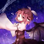  bad_id bad_pixiv_id hat hatasan music musical_note mystia_lorelei pink_hair pose sad short_hair singing solo touhou wide_sleeves 