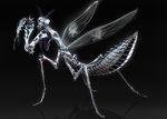  insect no_humans original praying_mantis robot shiny touge_(kubiwa_tsuki) wings 