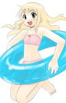  bare_arms bikini copyright_request flat_chest innertube sakumo_(karatama) solo swimsuit 