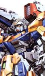  armor artist_request gundam helmet machinery mecha no_humans robot v2_assault-buster_gundam v2_gundam victory_gundam weapon 
