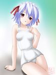  kotonomiya_yuki neopure one-piece_swimsuit school_swimsuit solo suigetsu swimsuit white_school_swimsuit white_swimsuit 