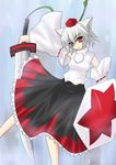  animal_ears hat inubashiri_momiji long_skirt shield skirt solo sword tokin_hat touhou weapon wolf_ears ya-nyaa 