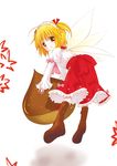  blonde_hair catbell short_hair solo sunny_milk touhou wings 