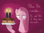  english_text equine female feral food friendship_is_magic horse keentao looking_at_viewer mammal my_little_pony pinkamena_(mlp) pinkie_pie_(mlp) plain_background pony solo text 