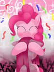  blush duo equine eyes_closed female feral friendship_is_magic horse hoyeechun mammal my_little_pony pinkamena_(mlp) pinkie_pie_(mlp) pony smile square_crossover 