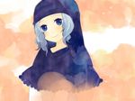  bad_id bad_pixiv_id blue_eyes blue_hair hood kanitama_(putyourhead) kumoi_ichirin short_hair smile solo touhou 