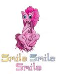  english_text equine female feral friendship_is_magic horse mammal mask my_little_pony pinkamena_(mlp) pinkie_pie_(mlp) plain_background pony sittibg sitting smile solo stripedsmoker tears text white_background 