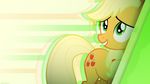  apple applejack_(mlp) blonde_hair cutie_mark derplight equine female feral friendship_is_magic fruit fur green_eyes hair horse invalid_color mammal my_little_pony orange_fur pony solo wallpaper 