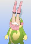  hikari_(pokemon) legions1324 legs panties pokemon politoed underwear upside-down upside_down vore 