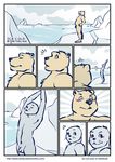  artdecade balls bear blush chubby comic comic_cover do_not_distribute ice male mammal nude penis seal stretching water 